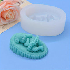 1pc Sleeping Baby Chocolate Mold 3D Silicone Mold Boy And Girl Candy Mold