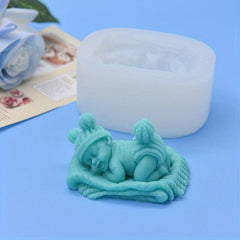 1pc Sleeping Baby Chocolate Mold 3D Silicone Mold Boy And Girl Candy Mold