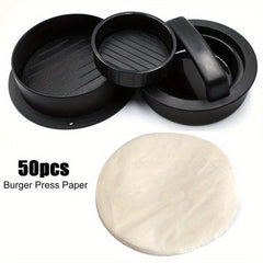 Burger Press Patty Press with Burger Paper Non Stick Hamburger Press