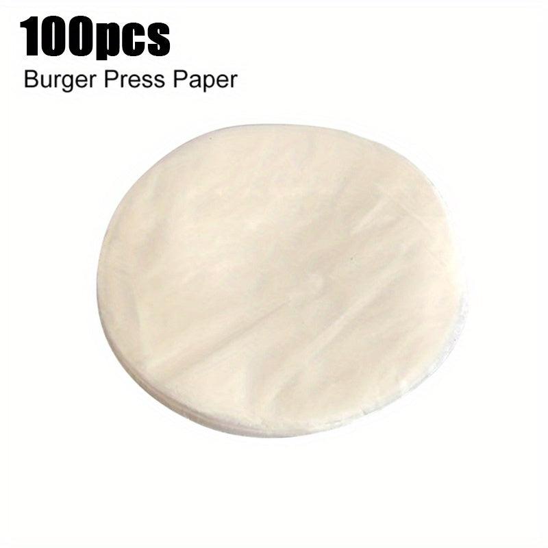 Burger Press Patty Press with Burger Paper Non Stick Hamburger Press