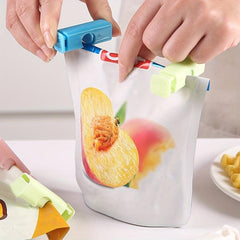 4pcs Bread Bag Seal Clip Squeeze And Lock for Food Storage