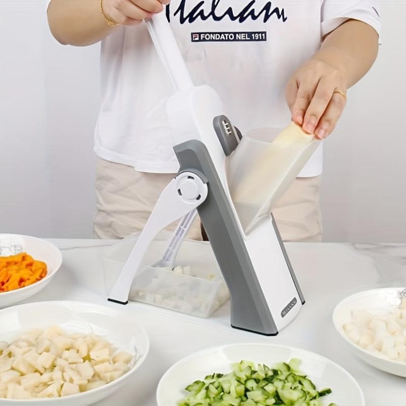 Multifunctional Vegetable and Fruit Slicer with Adjustable Thickness
