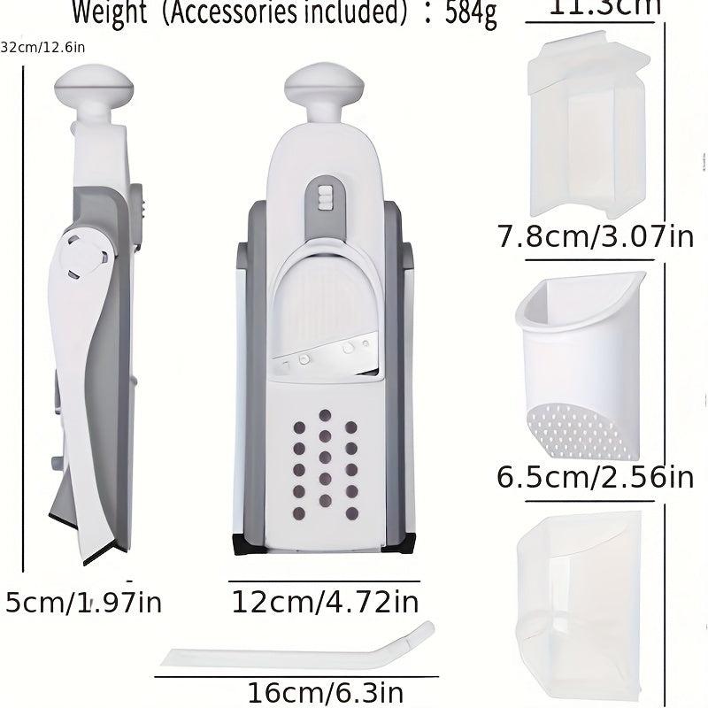 Multifunctional Vegetable and Fruit Slicer with Adjustable Thickness
