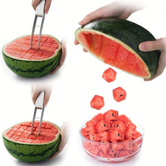 Watermelon Cutter Stainless Steel Cube Cutter Kitchen Gadget