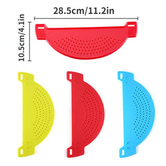 Silicone Pot Strainer for Pots & Bowls - Ideal for Noodles, Pasta, Veggies