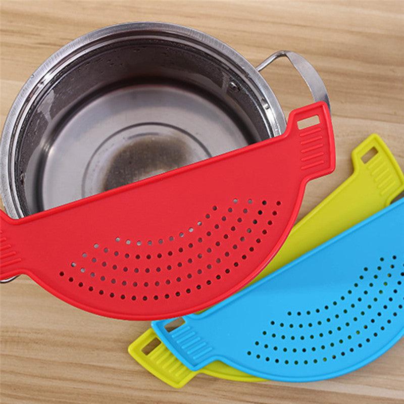 Silicone Pot Strainer for Pots & Bowls - Ideal for Noodles, Pasta, Veggies