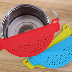 Silicone Pot Strainer for Pots & Bowls - Ideal for Noodles, Pasta, Veggies