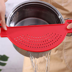 Silicone Pot Strainer for Pots & Bowls - Ideal for Noodles, Pasta, Veggies