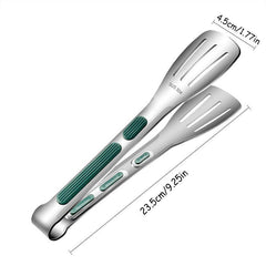 Stainless Steel Food Tongs Non Slip BBQ Grill Buffet Clamp