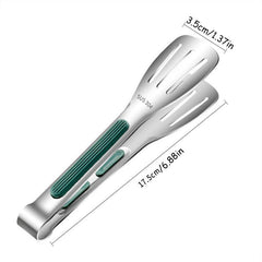 Stainless Steel Food Tongs Non Slip BBQ Grill Buffet Clamp