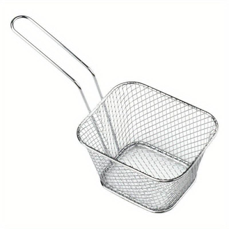 Stainless Steel Frying Mesh Basket, Easy to Clean, Dishwasher Safe