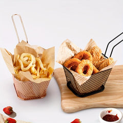 Stainless Steel Frying Mesh Basket, Easy to Clean, Dishwasher Safe