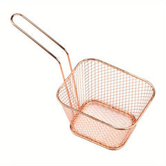 Stainless Steel Frying Mesh Basket, Easy to Clean, Dishwasher Safe