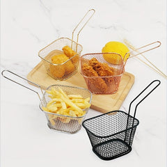 Stainless Steel Frying Mesh Basket, Easy to Clean, Dishwasher Safe
