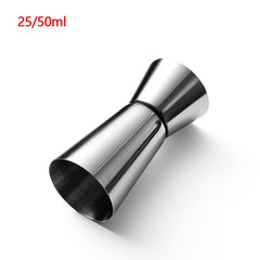 Stainless Steel Cocktail Shaker Measure Cup Dual Shot Drink Spirit Measure 50ml