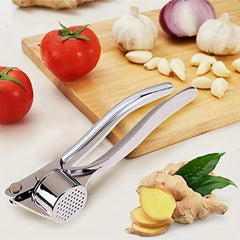 Stainless Steel Garlic Press Manually Crusher Handheld Ginger Kitchen Tools