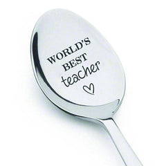 Teacher Gift Spoon Tea Drinker World's Best Thanksgivings Father's