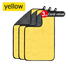 3pcs Thickened Large Microfiber Absorbent Cleaning Towel
