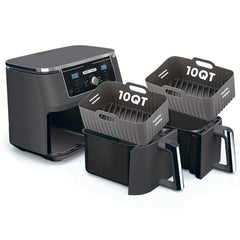 2pcs Rectangular Silicone Airfryer Liner Reusable Pot