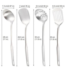 4pcs Stainless Steel Cooking Utensils Set - Back To School Supplies