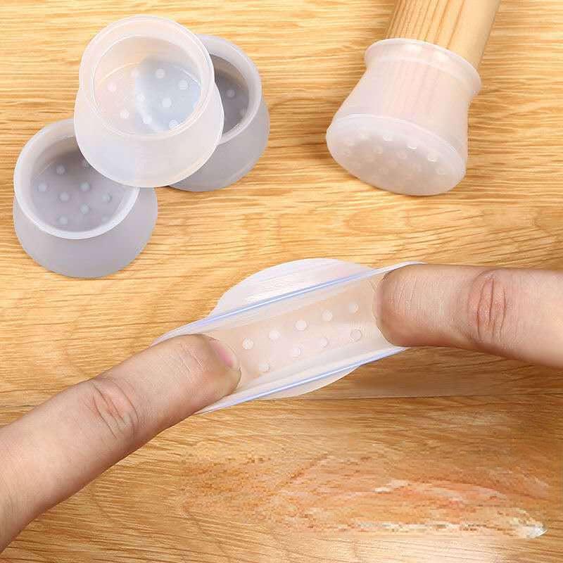 Silicone Chair Foot Cover Wear-resistant Stool Table Foot Protection Cover