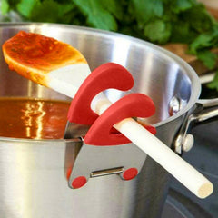 Stainless Steel Pot Side Clips Spoon Holder Kitchen Gadgets