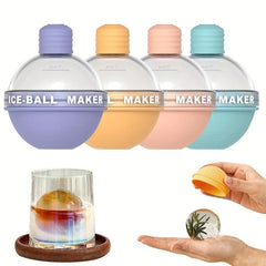 4pcs Silicone Ice Ball Maker Whiskey Ice Ball Mold