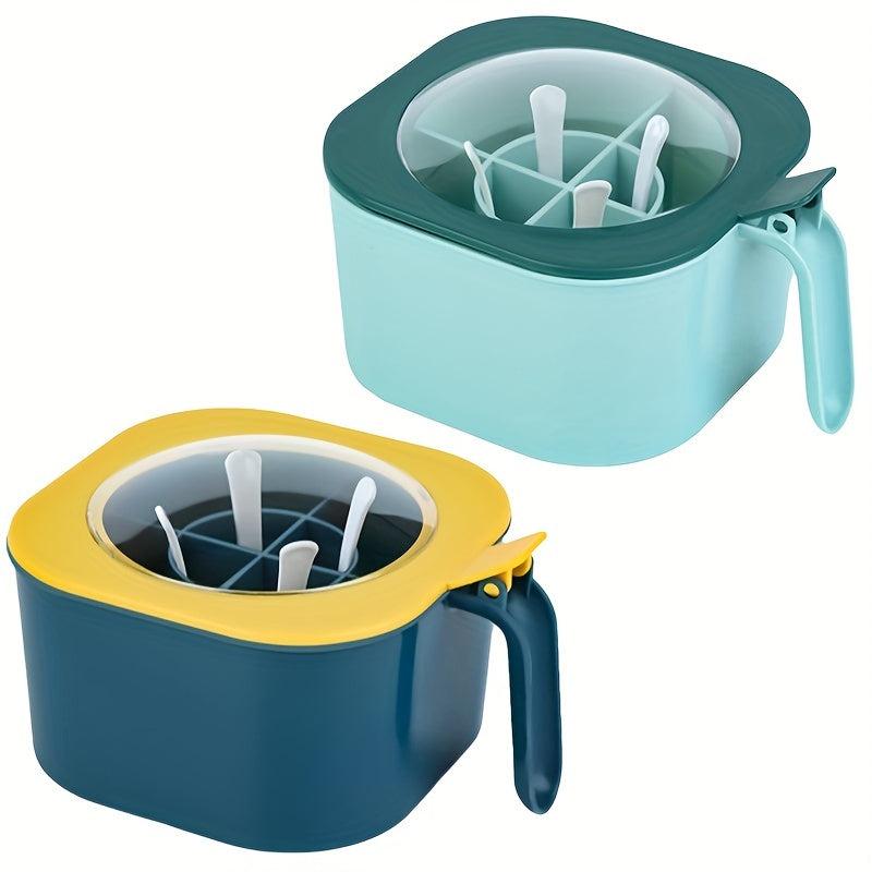 Kitchen Spice Box Plastic Seasoning Box Moisture-proof with Lid