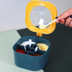 Kitchen Spice Box Plastic Seasoning Box Moisture-proof with Lid