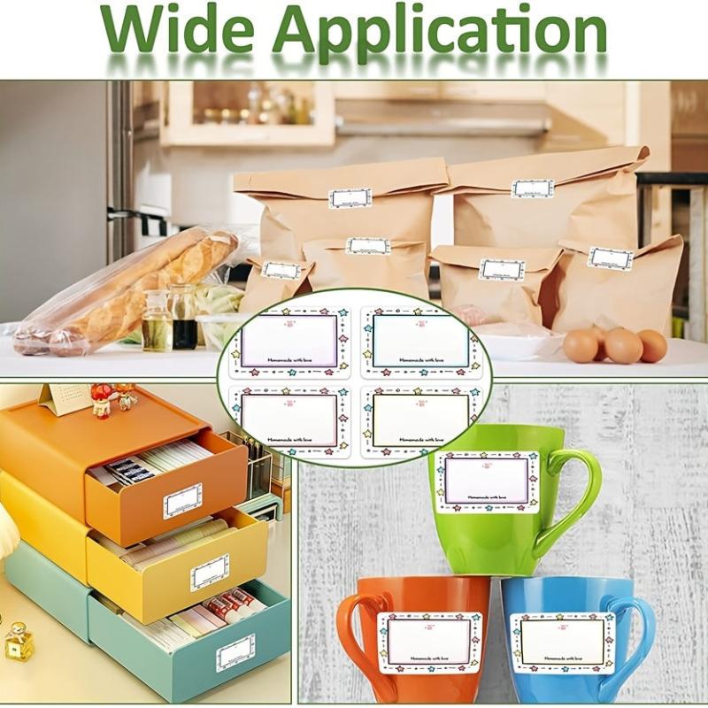 250pcs Kitchen Name Label Sticker Seasoning Jar Label