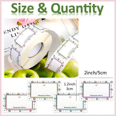 250pcs Kitchen Name Label Sticker Seasoning Jar Label