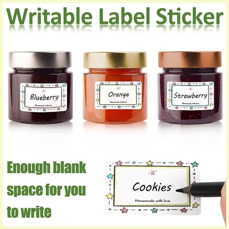 250pcs Kitchen Name Label Sticker Seasoning Jar Label