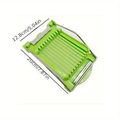 Stainless Steel Meat Cutter & Egg Slicer, 10-Piece Fruit Onion Soft Foo