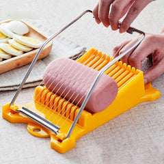 Stainless Steel Meat Cutter & Egg Slicer, 10-Piece Fruit Onion Soft Foo