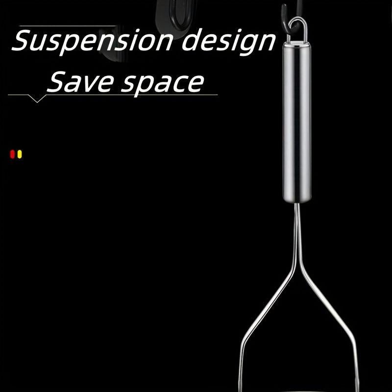 Stainless Steel Potato Masher Non Slip Handle Fruit Vegatable Press