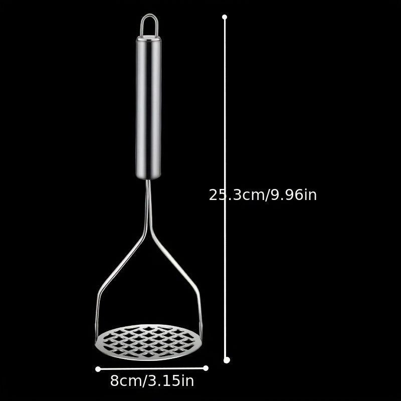 Stainless Steel Potato Masher Non Slip Handle Fruit Vegatable Press