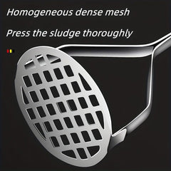 Stainless Steel Potato Masher Non Slip Handle Fruit Vegatable Press