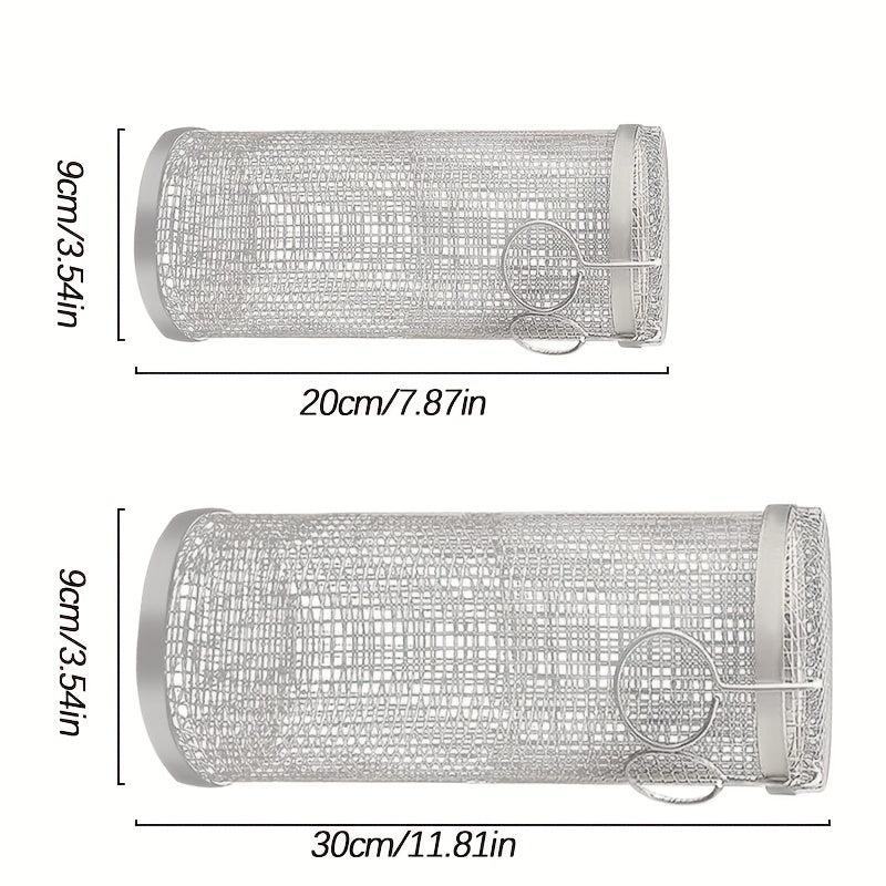 Stainless Steel Round BBQ Cage for Grilling Veggies & Fruits