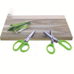 Stainless Steel Kitchen Scissors - Ideal for Herbs, Onions, and More