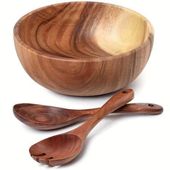 2pcs Wooden Salad Spoon and Fork Set Kitchen Supplies Gift