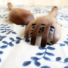 2pcs Wooden Salad Spoon and Fork Set Kitchen Supplies Gift