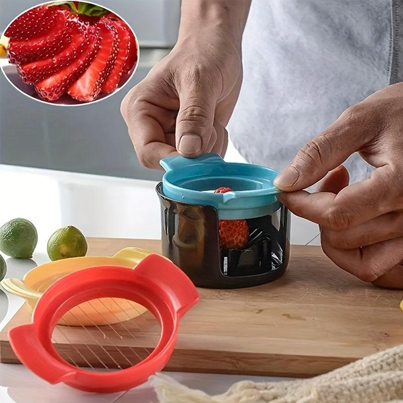 Stainless Steel 3-in-1 Egg Slicer/Cutter - Slice, Cut, Shred Eggs/Fruits/Vegetab