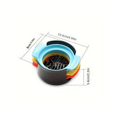 Stainless Steel 3-in-1 Egg Slicer/Cutter - Slice, Cut, Shred Eggs/Fruits/Vegetab