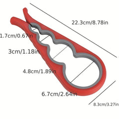 Plastic Manual Jar Opener 4 in 1 Can Opener Household Kitchen Cap Opener