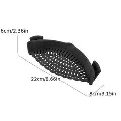 1pc Strainer Plastic Pot Strainer Hand Held Pot Drainer