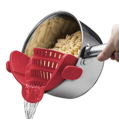 1pc Strainer Plastic Pot Strainer Hand Held Pot Drainer