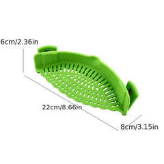 1pc Strainer Plastic Pot Strainer Hand Held Pot Drainer