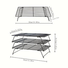 3 Tier Cooling Rack for Cookies Cake and More Baking Tools