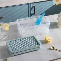 Mini Round Ice Cube Tray Set 74pcs - Summer Essential