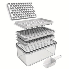 Mini Round Ice Cube Tray Set 74pcs - Summer Essential